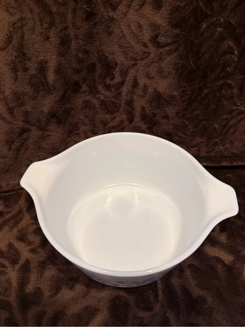Vintage Pyrex 474-B Colonial Mist Blue Floral Casserole with Glass Lid 1.5 Quart